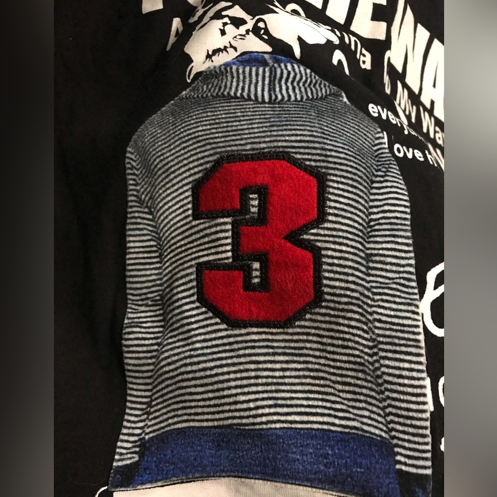 Comme Des Garçons Large (Fits Med) Textured Mixed Media Tshirt - Picture 3 of 5